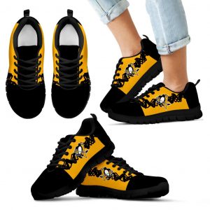 Doodle Line Amazing Pittsburgh Penguins Sneakers V1