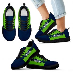 Doodle Line Amazing Seattle Seahawks Sneakers V1