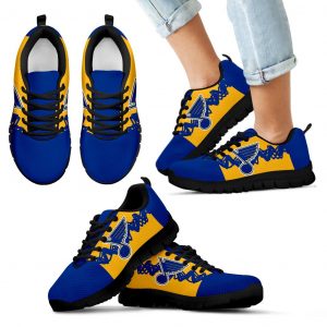 Doodle Line Amazing St. Louis Blues Sneakers V1