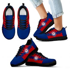 Doodle Line Amazing Texas Rangers Sneakers