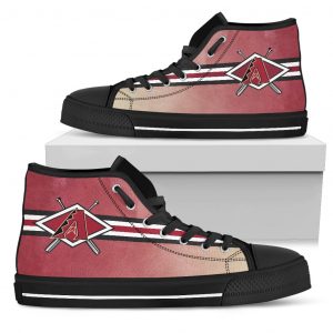 Double Stick Check Arizona Diamondbacks High Top Shoes