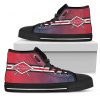 Double Stick Check Cleveland Indians High Top Shoes