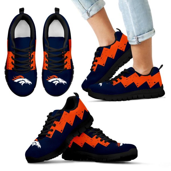 Dragon Flying Fancy Denver Broncos Logo Sneakers