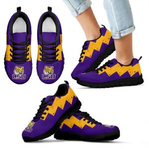 Dragon Flying Fancy LSU Tigers Logo Sneakers