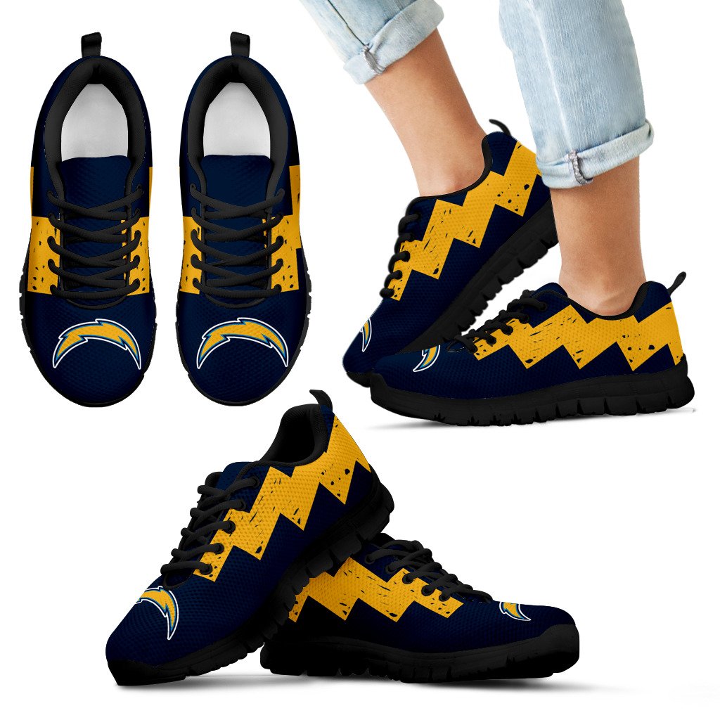 Dragon Flying Fancy Los Angeles Chargers Logo Sneakers Dragon Flying Fancy Los Angeles Chargers Logo Sneakers