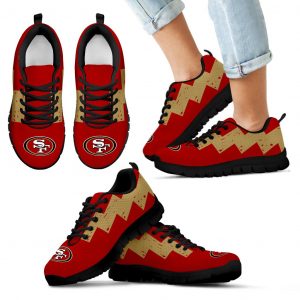 Dragon Flying Fancy San Francisco 49ers Logo Sneakers
