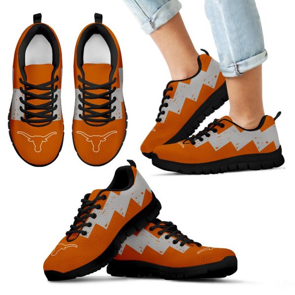 Dragon Flying Fancy Texas Longhorns Logo Sneakers