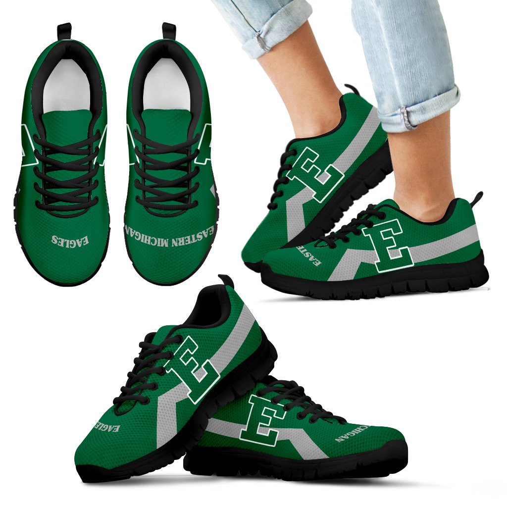 Eastern Michigan Eagles Line Logo Sneakers Eastern Michigan Eagles Line Logo Sneakers