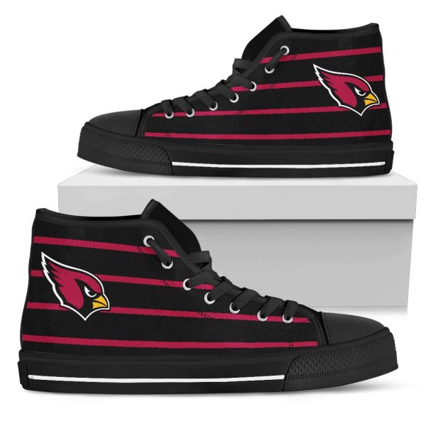 Edge Straight Perfect Circle Arizona Cardinals High Top Shoes