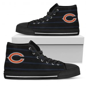 Edge Straight Perfect Circle Chicago Bears High Top Shoes