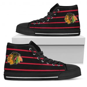 Edge Straight Perfect Circle Chicago Blackhawks High Top Shoes