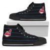 Edge Straight Perfect Circle Cleveland Indians High Top Shoes