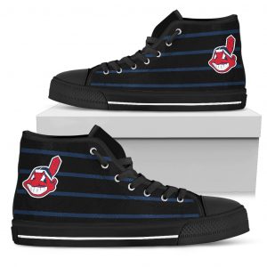 Edge Straight Perfect Circle Cleveland Indians High Top Shoes