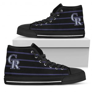 Edge Straight Perfect Circle Colorado Rockies High Top Shoes