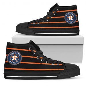 Edge Straight Perfect Circle Houston Astros High Top Shoes