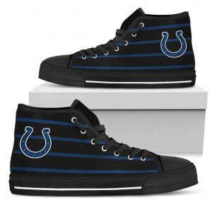 Edge Straight Perfect Circle Indianapolis Colts High Top Shoes