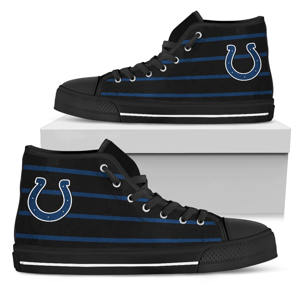 Edge Straight Perfect Circle Indianapolis Colts High Top Shoes Edge Straight Perfect Circle Indianapolis Colts High Top Shoes