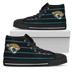 Edge Straight Perfect Circle Jacksonville Jaguars High Top Shoes