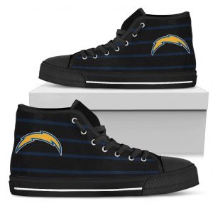 Edge Straight Perfect Circle Los Angeles Chargers High Top Shoes