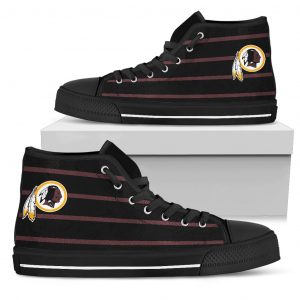 Edge Straight Perfect Circle Washington Redskins High Top Shoes