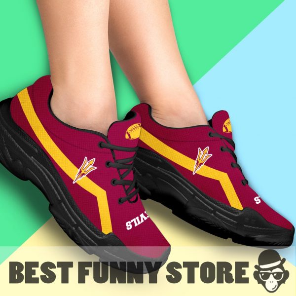 Edition Chunky Sneakers With Line Arizona State Sun Devils Shoes