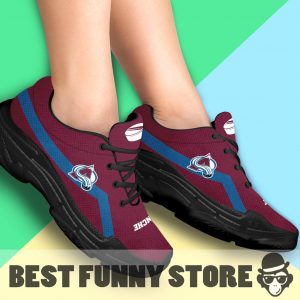 Edition Chunky Sneakers With Line Colorado Avalanche Shoes