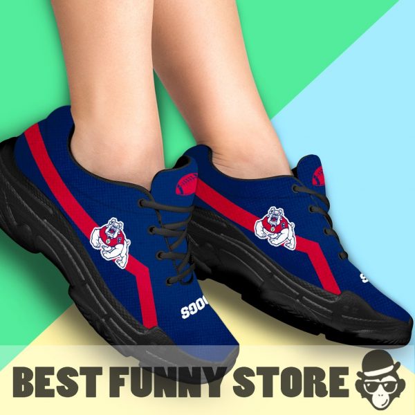 Edition Chunky Sneakers With Line Fresno State Bulldogs Shoes