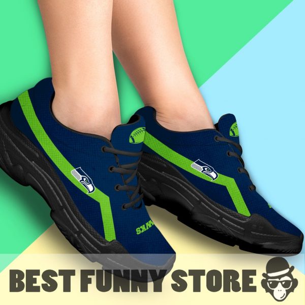 Edition Chunky Sneakers With Line Seattle Seahawks Shoes