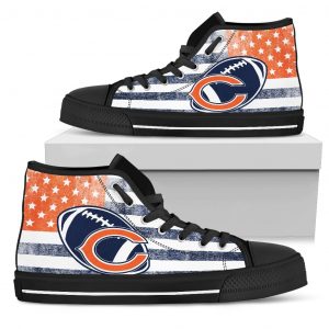 Flag Rugby Chicago Bears High Top Shoes
