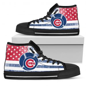Flag Rugby Chicago Cubs High Top Shoes