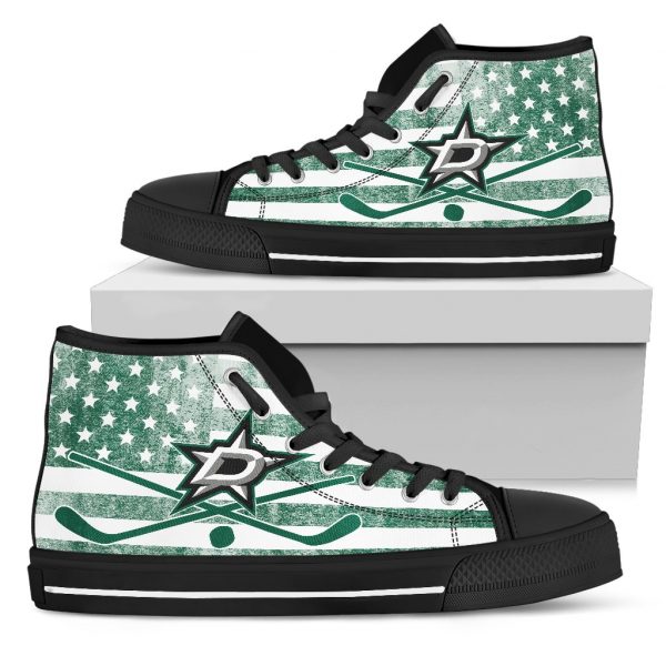 Flag Rugby Dallas Stars High Top Shoes