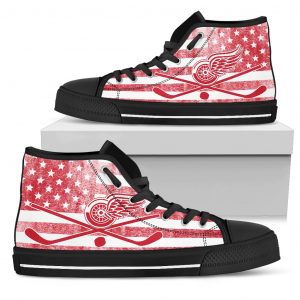 Flag Rugby Detroit Red Wings High Top Shoes