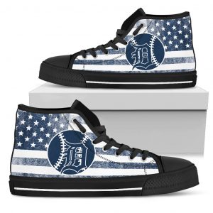 Flag Rugby Detroit Tigers High Top Shoes