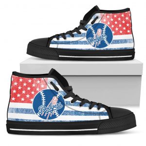 Flag Rugby Los Angeles Dodgers High Top Shoes