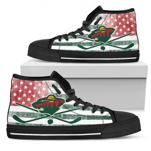 Flag Rugby Minnesota Wild High Top Shoes