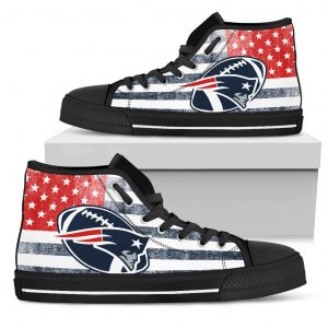 Flag Rugby New England Patriots High Top Shoes
