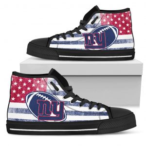 Flag Rugby New York Giants High Top Shoes