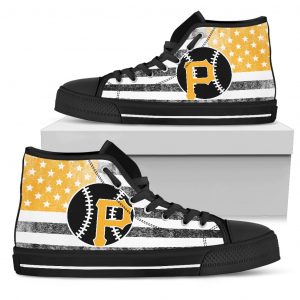 Flag Rugby Pittsburgh Pirates High Top Shoes