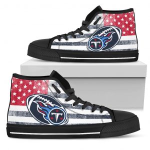 Flag Rugby Tennessee Titans High Top Shoes
