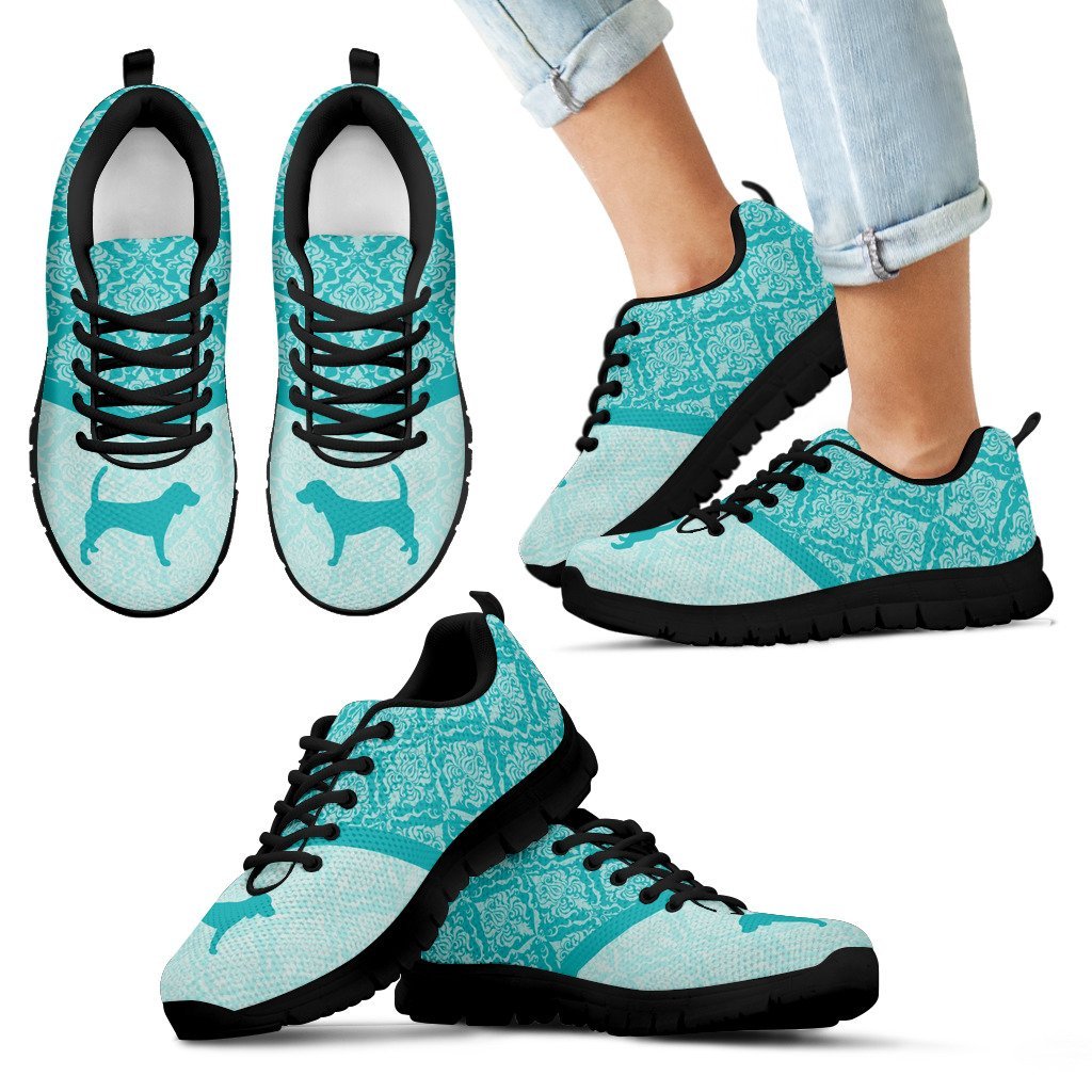 Floral Paisley Vintage Pastel Beagle Sneakers Floral Paisley Vintage Pastel Beagle Sneakers