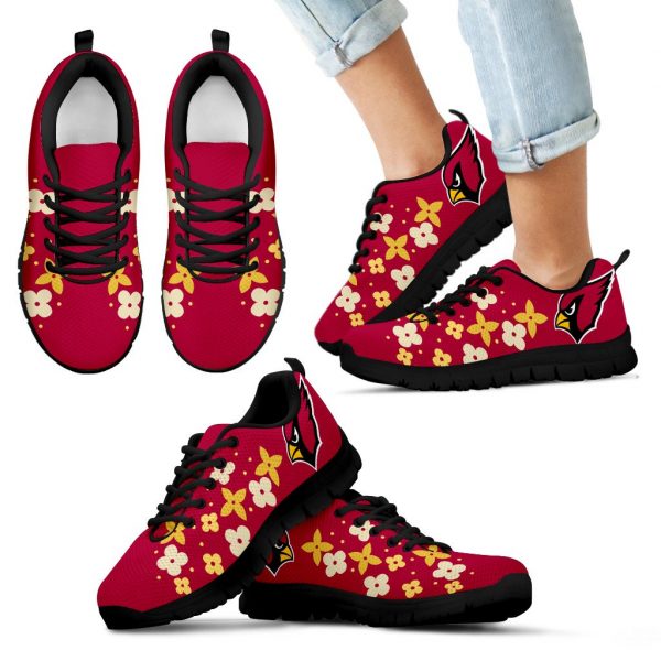 Flowers Pattern Arizona Cardinals  Sneakers