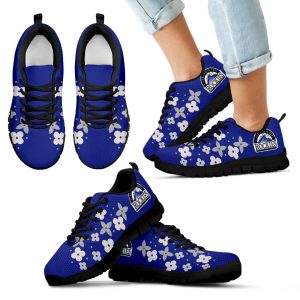 Flowers Pattern Colorado Rockies Sneakers