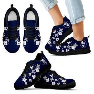 Flowers Pattern San Diego Padres Sneakers