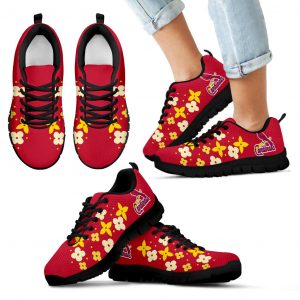 Flowers Pattern St. Louis Cardinals Sneakers