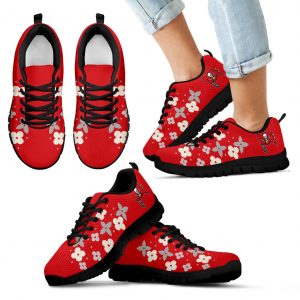 Flowers Pattern Tampa Bay Buccaneers  Sneakers