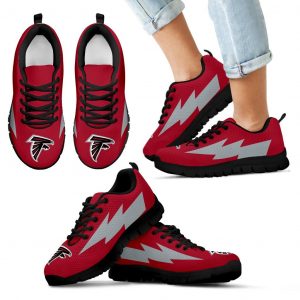 Great Atlanta Falcons Sneakers Thunder Lightning Amazing Logo