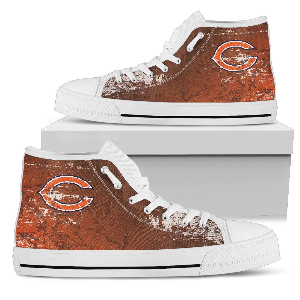 Grunge-Vintage-Logo-Chicago-Bears-High-Top-Shoes-1