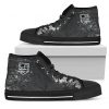 Grunge Vintage Logo Los Angeles Kings High Top Shoes