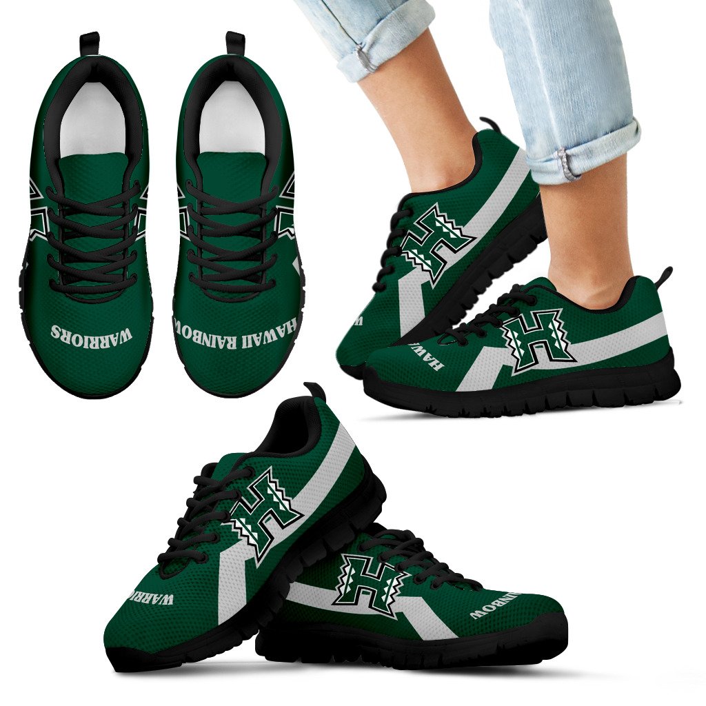 Hawaii Rainbow Warriors Line Logo Sneakers Hawaii Rainbow Warriors Line Logo Sneakers
