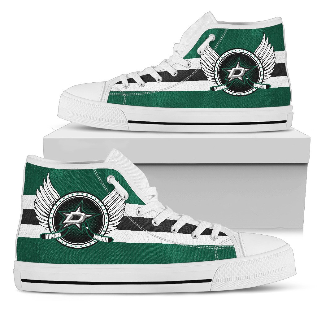 High-Top-Shoes-Dallas-Stars-Logo-Vintage-Biker-Wings-1